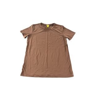 Daisy Tan Brown Short Sleeve Crew Neck T-Shirt Women's Size Medium